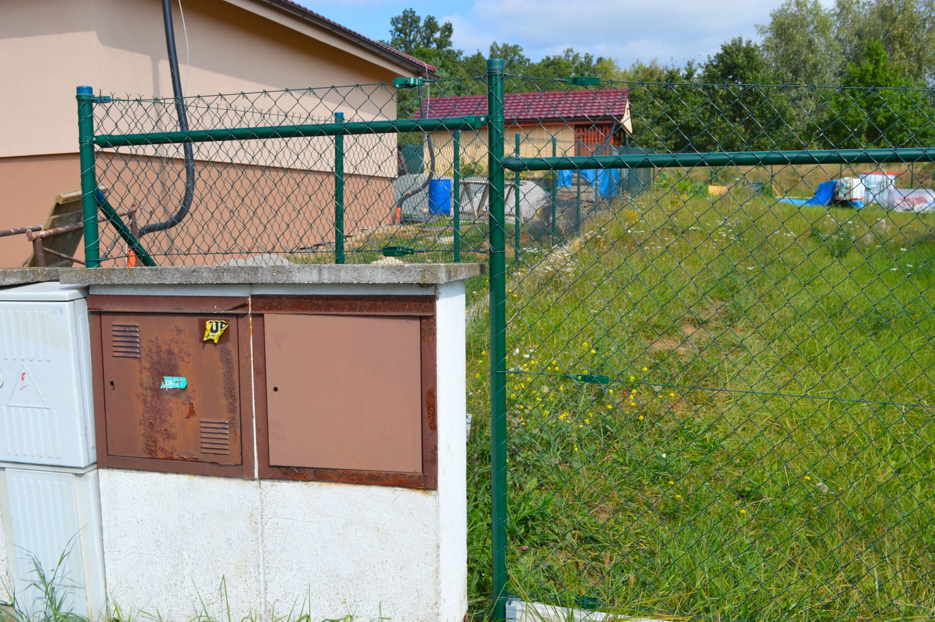 čtyřhranné poplastované zelené pletivo